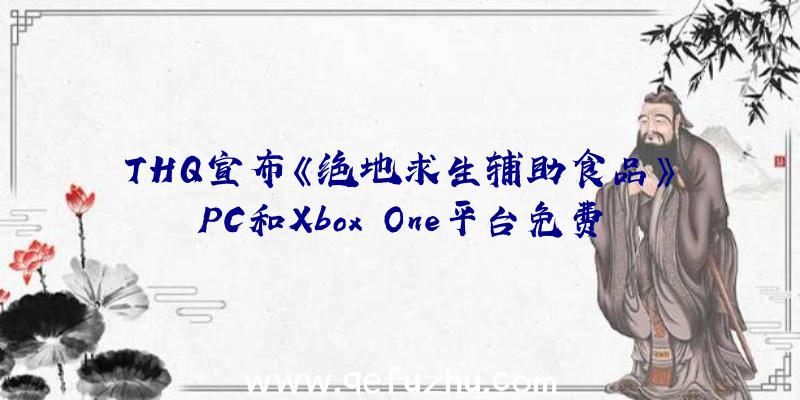 THQ宣布《绝地求生辅助食品》PC和Xbox